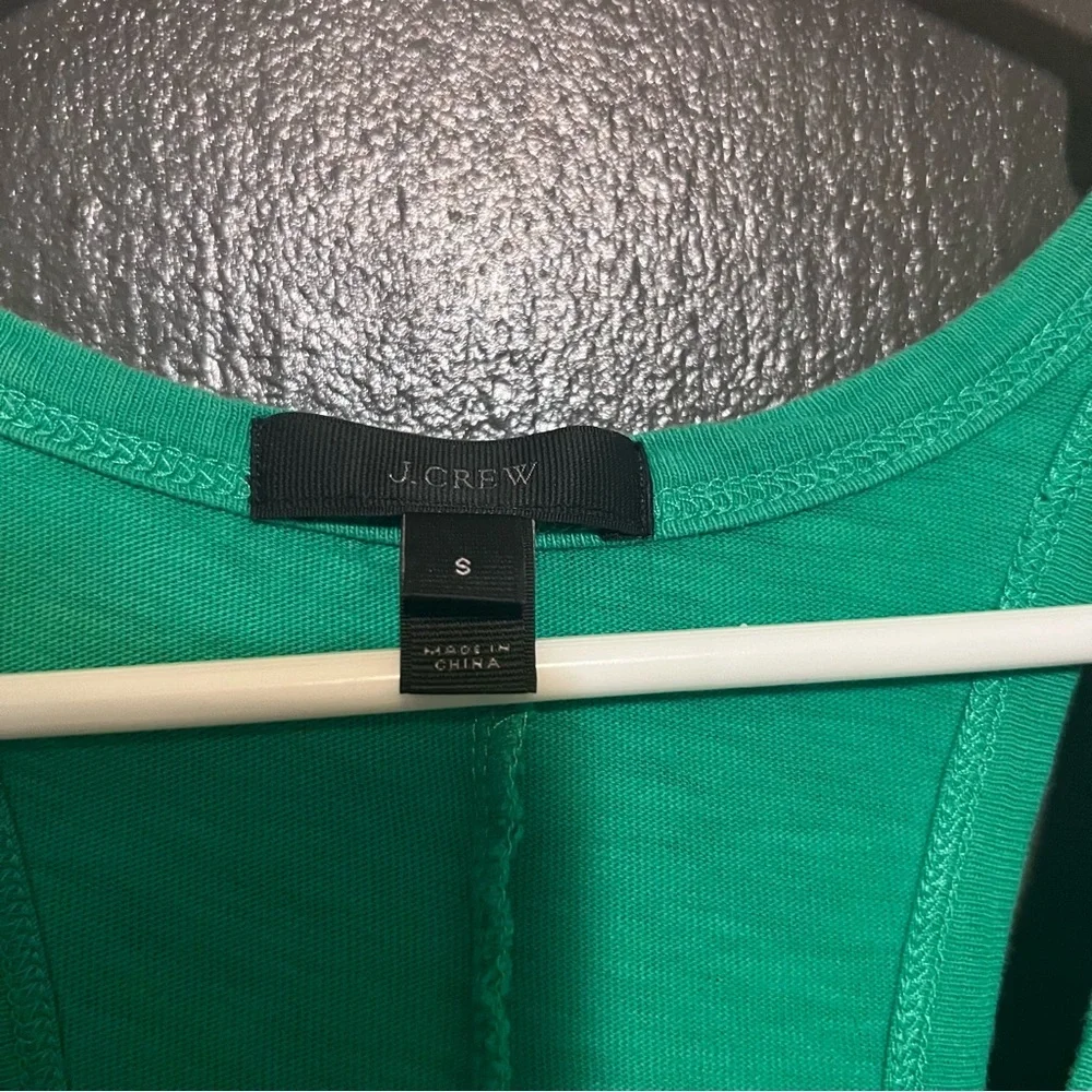 J. Crew casual green midi dress